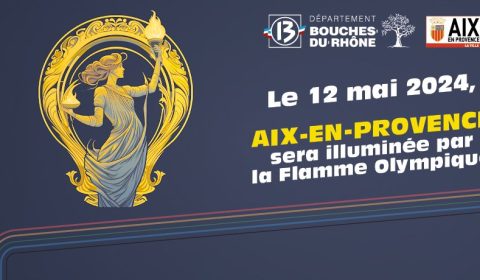 Le passage de la flamme olympique à Aix-en-Provence et son parcours le 12 mai 2024