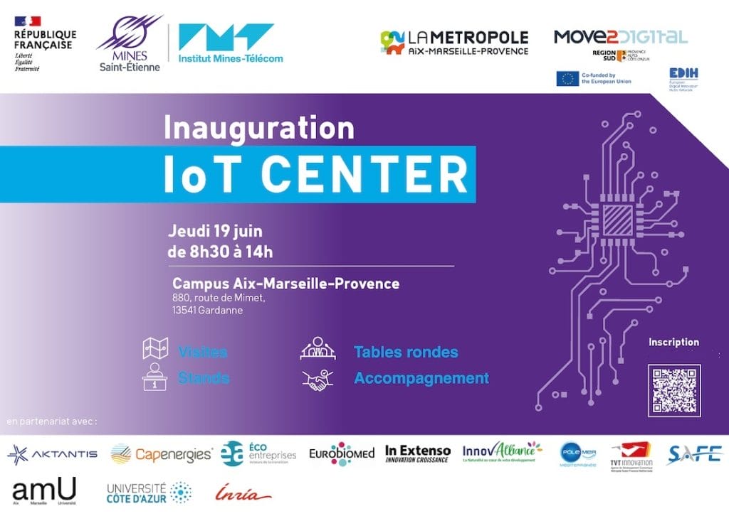L'agenda économique du mois de juin 2025 à Aix-en-Provence (et alentours) 5 Invitation 190625 Inauguration IOTCENTER